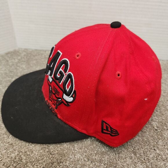 Chicago Bulls New Era 950 9Fifty Snapback Hat One Size Windy City Red Bl… - Picture 3 of 7